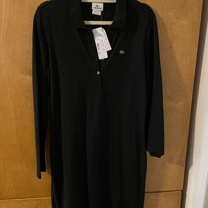 Lacoste long sleeve shirt dress